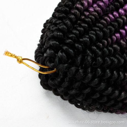 30strands/pack 8 inch wholesale Spring Twist Hair Crochet Twist Braids Afro Hair Nubian Twist Braiding Synthetic Hair Extension